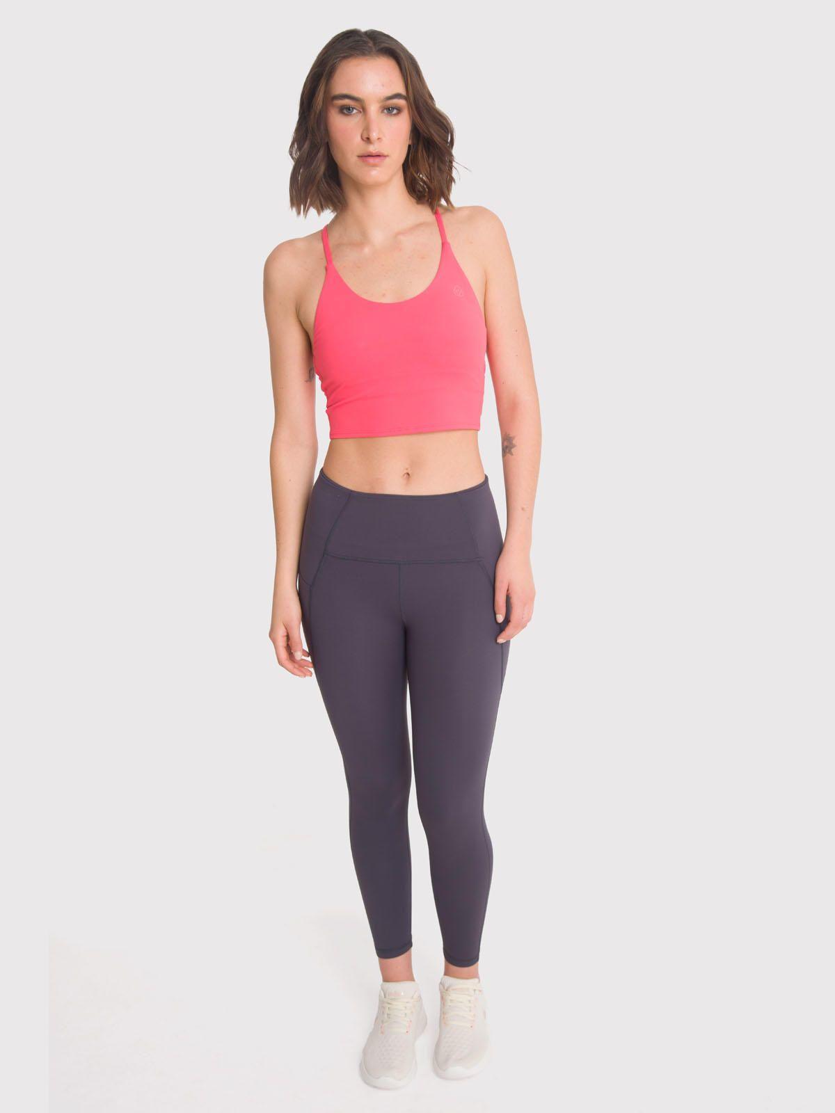 Calza deportiva 7/8 Mujer Ankle Shelly Acero-4