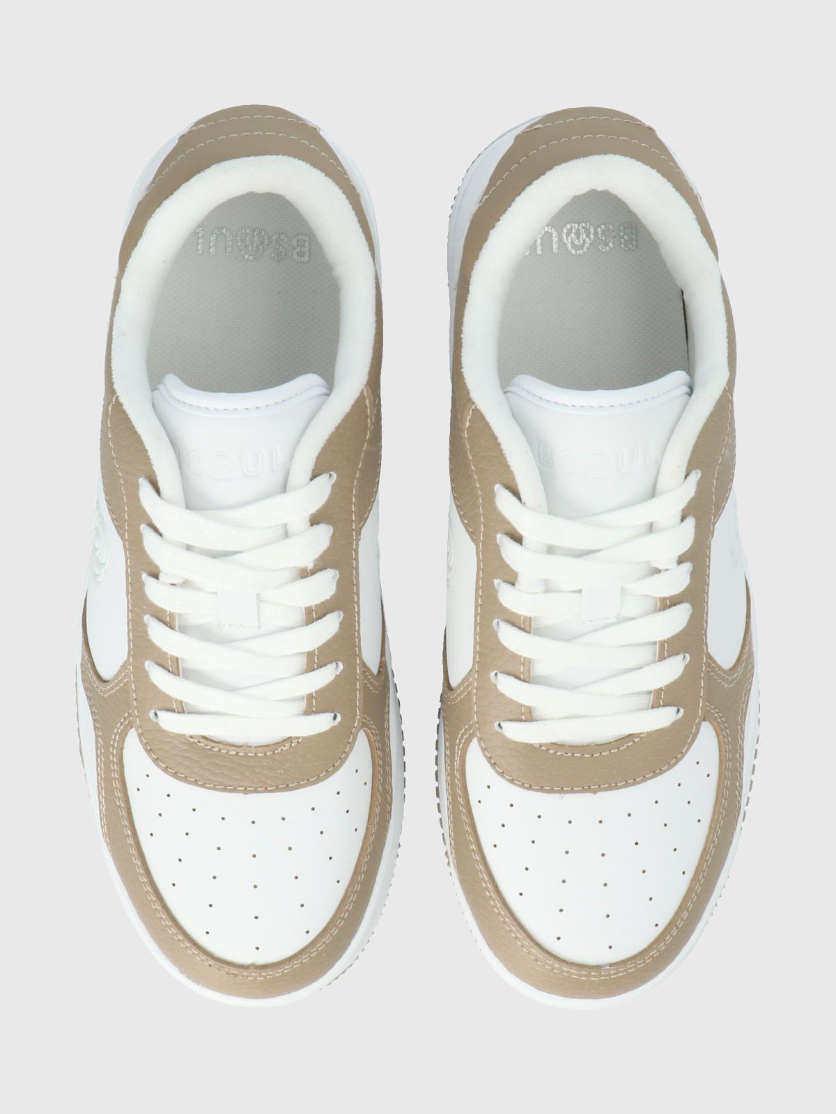 Zapatilla Mujer Alyson II Blanca/ Beige Bsoul-7