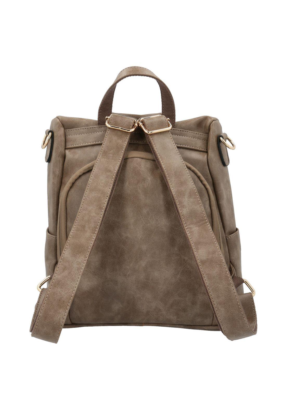Mochila Mujer James Back Taupe-2