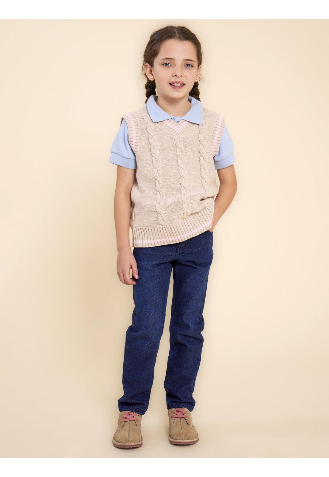 Chaleco Niña Rocio Beige-1