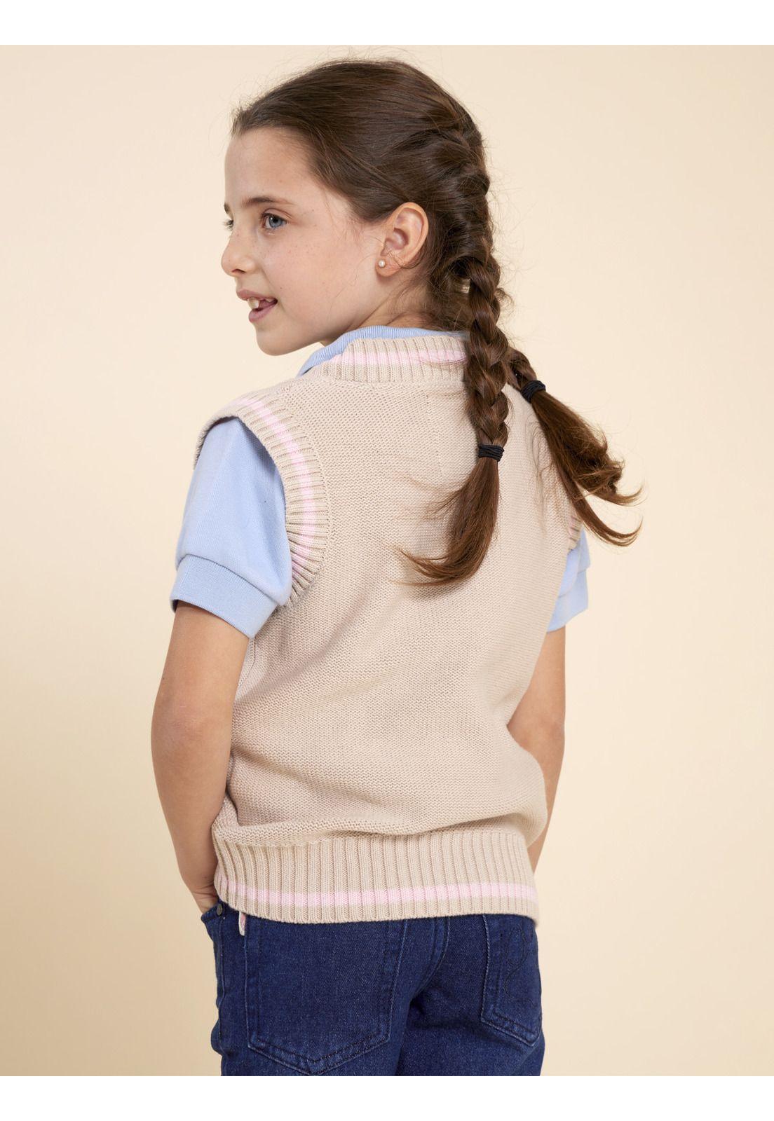 Chaleco Niña Rocio Beige-4