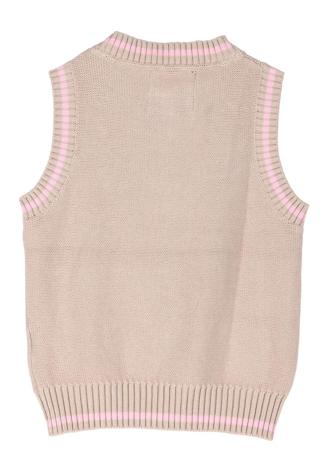 Chaleco Niña Rocio Beige-5