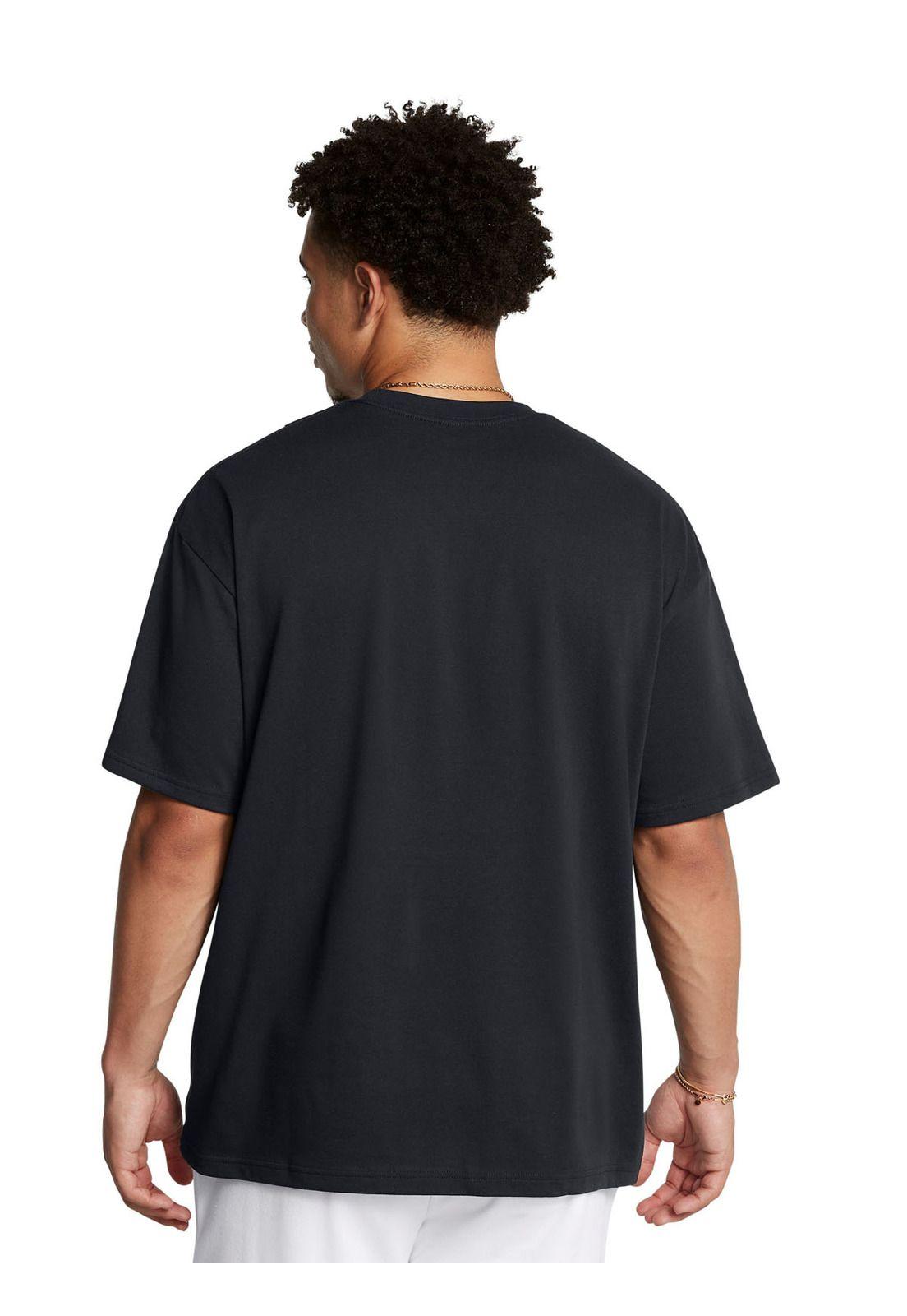 Polera manga corta Ovrsz Hvyw hombre Negro-1