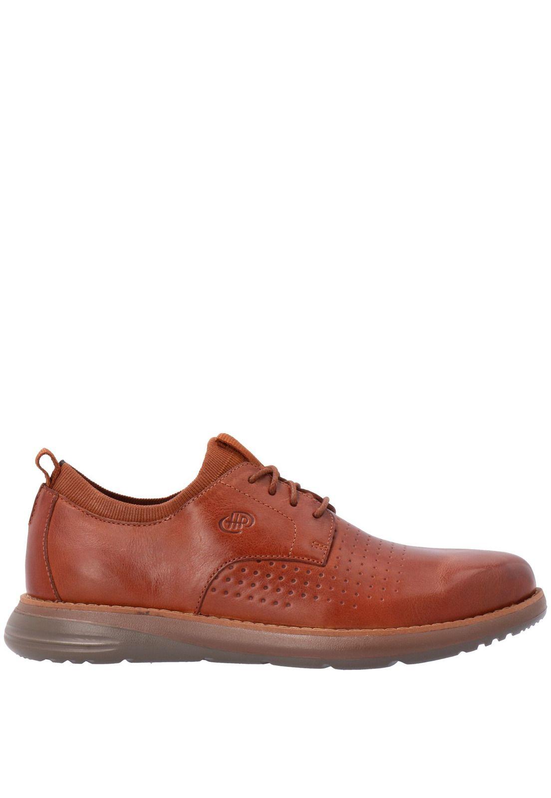 Zapato Cuero Hombre Lander Café-1
