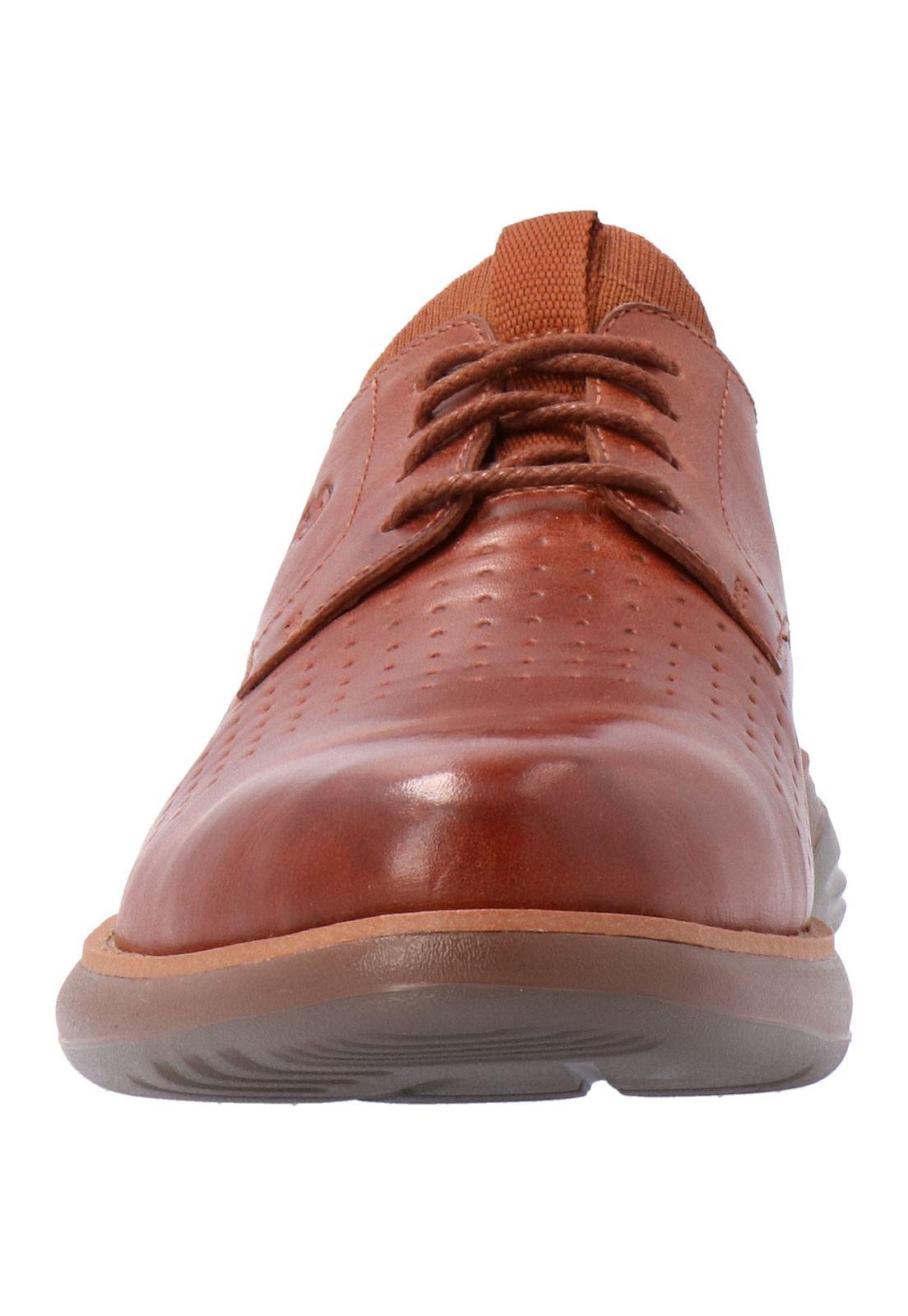 Zapato Cuero Hombre Lander Café-2