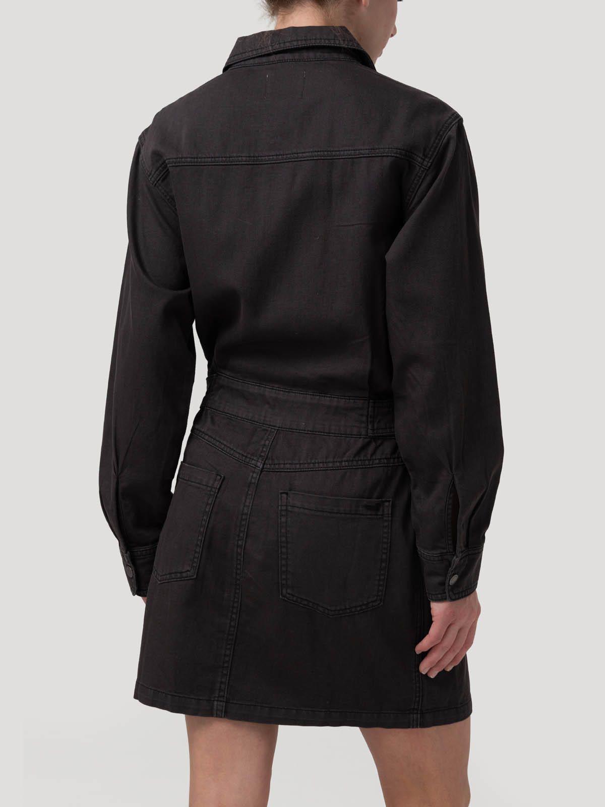 Vestido Algodón/Lino Mujer Rouri Gris-5