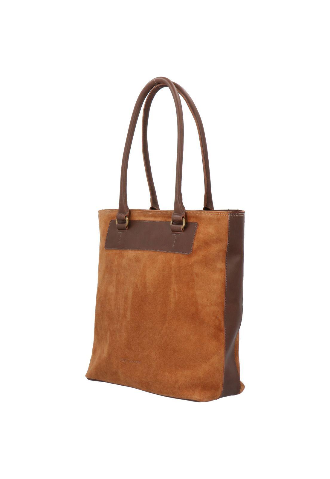 Cartera Cuero Amatista Tote Café Mujer-1