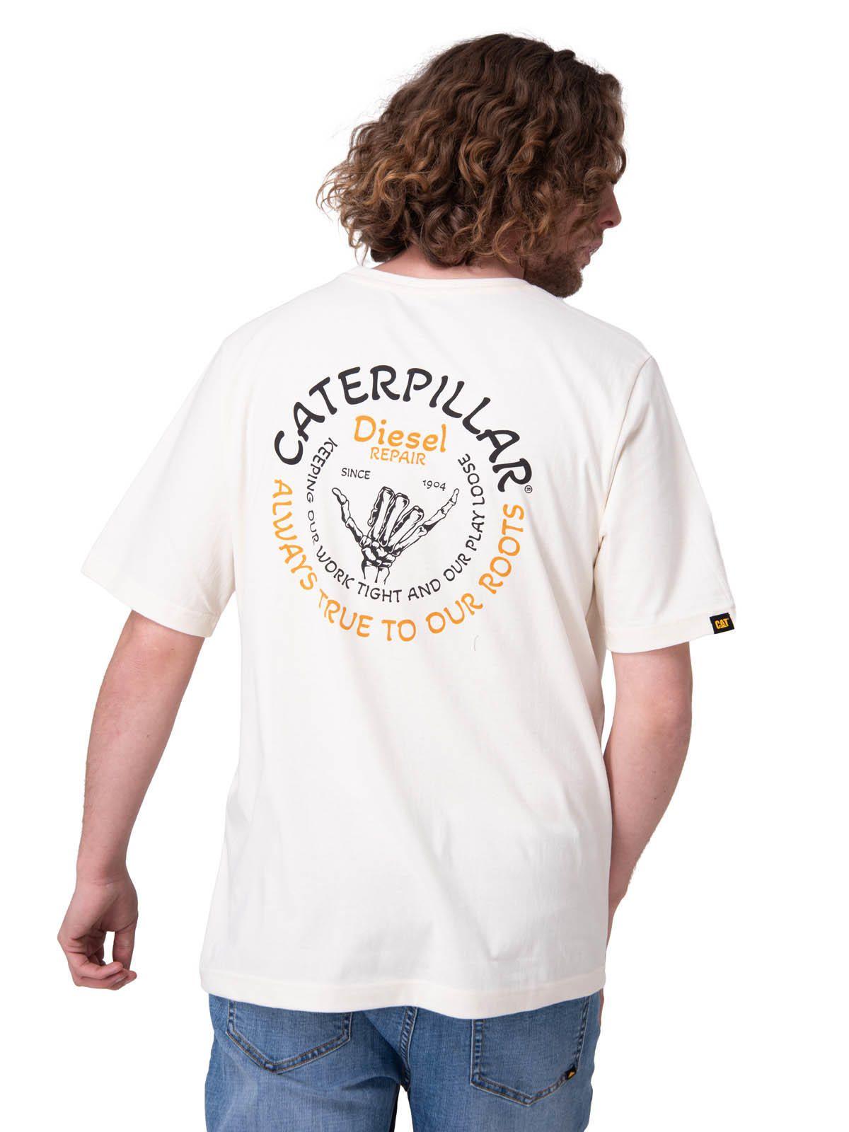 Polera Manga Corta Hombre Tough Cut Graphic Po Blanco-1
