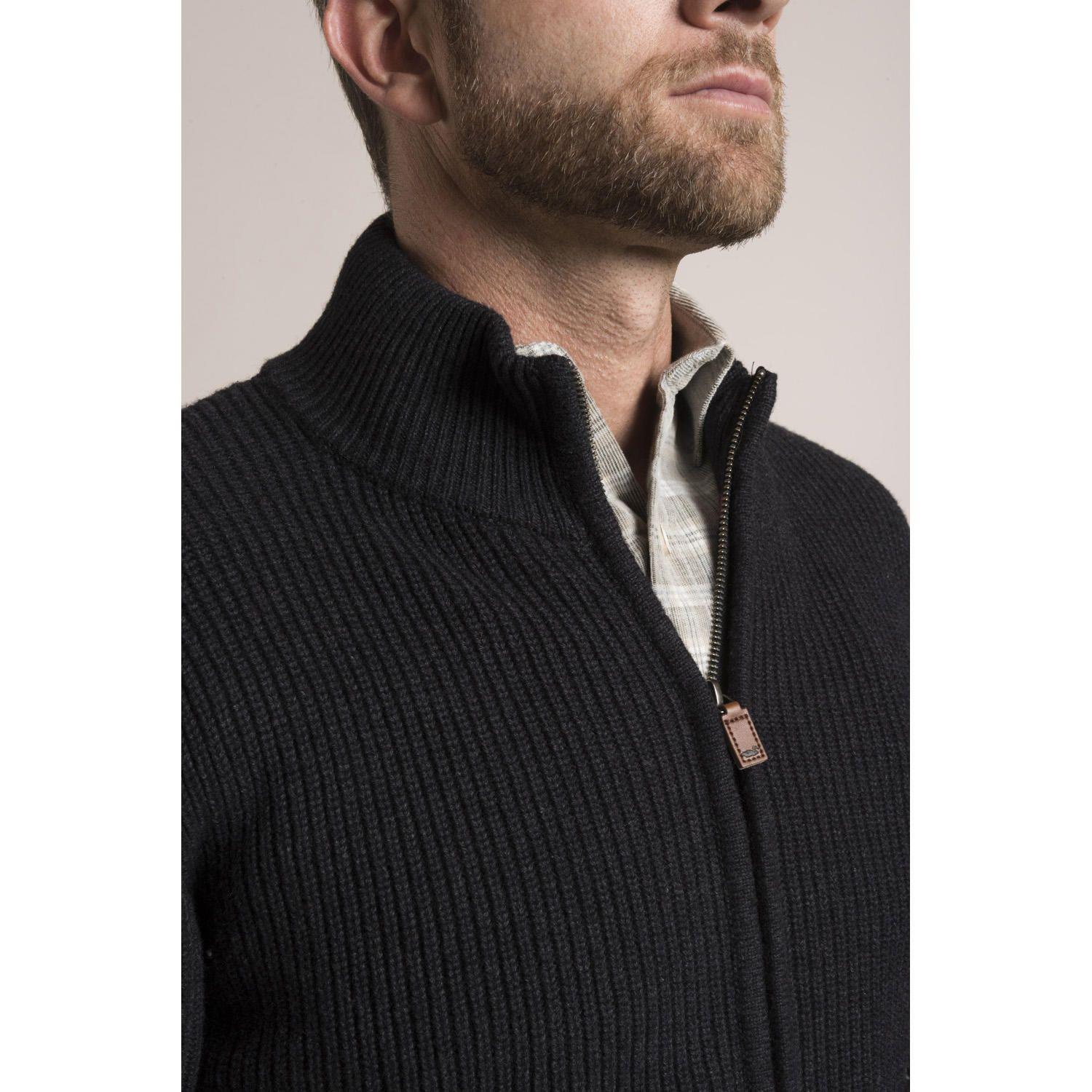 Cardigan Rib Rockford Gris-1