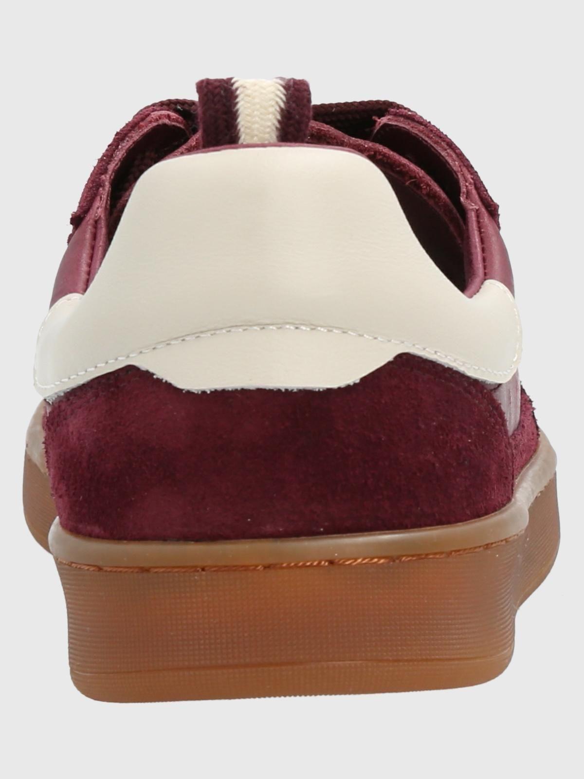 Zapatilla Cuero Mujer Dallas Burdeo-6