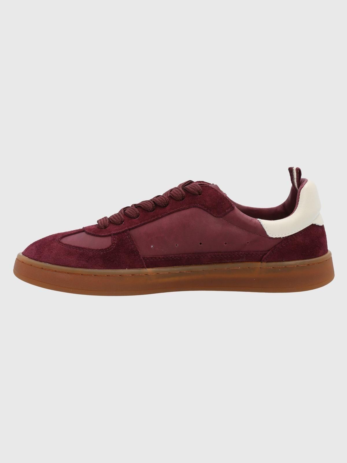 Zapatilla Cuero Mujer Dallas Burdeo-5