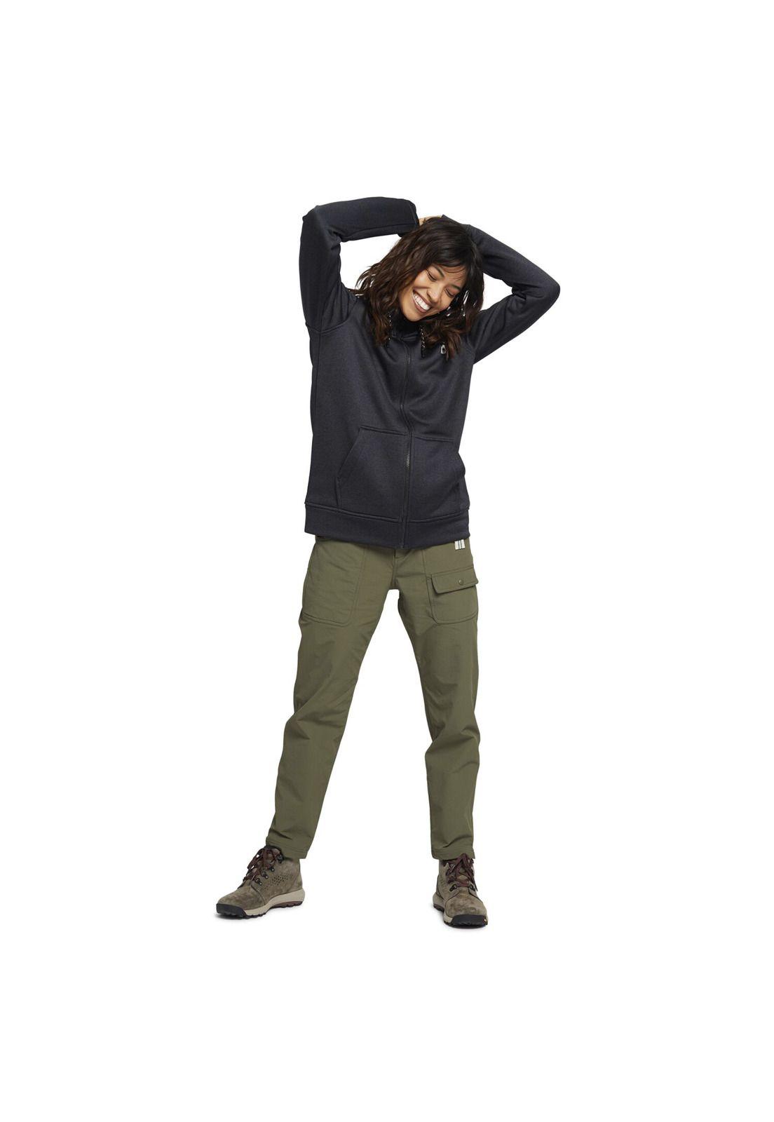 Polerón Mujer Oak Full-Zip Negro-1