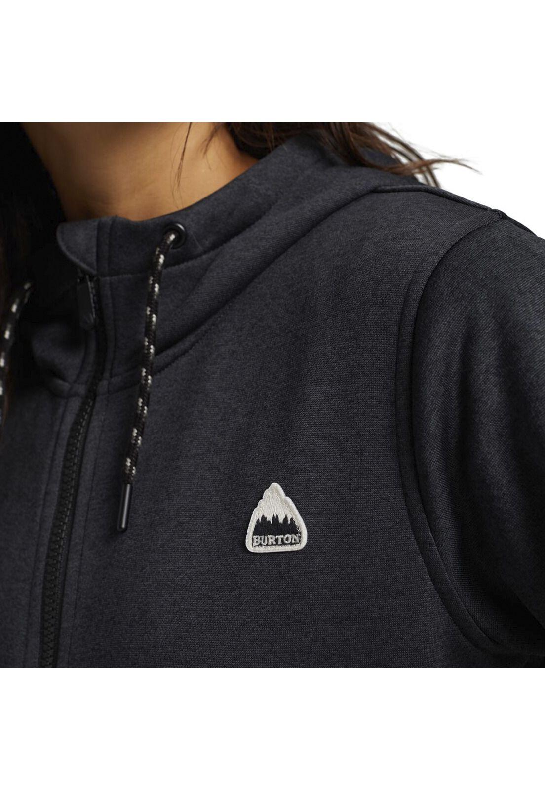 Polerón Mujer Oak Full-Zip Negro-3