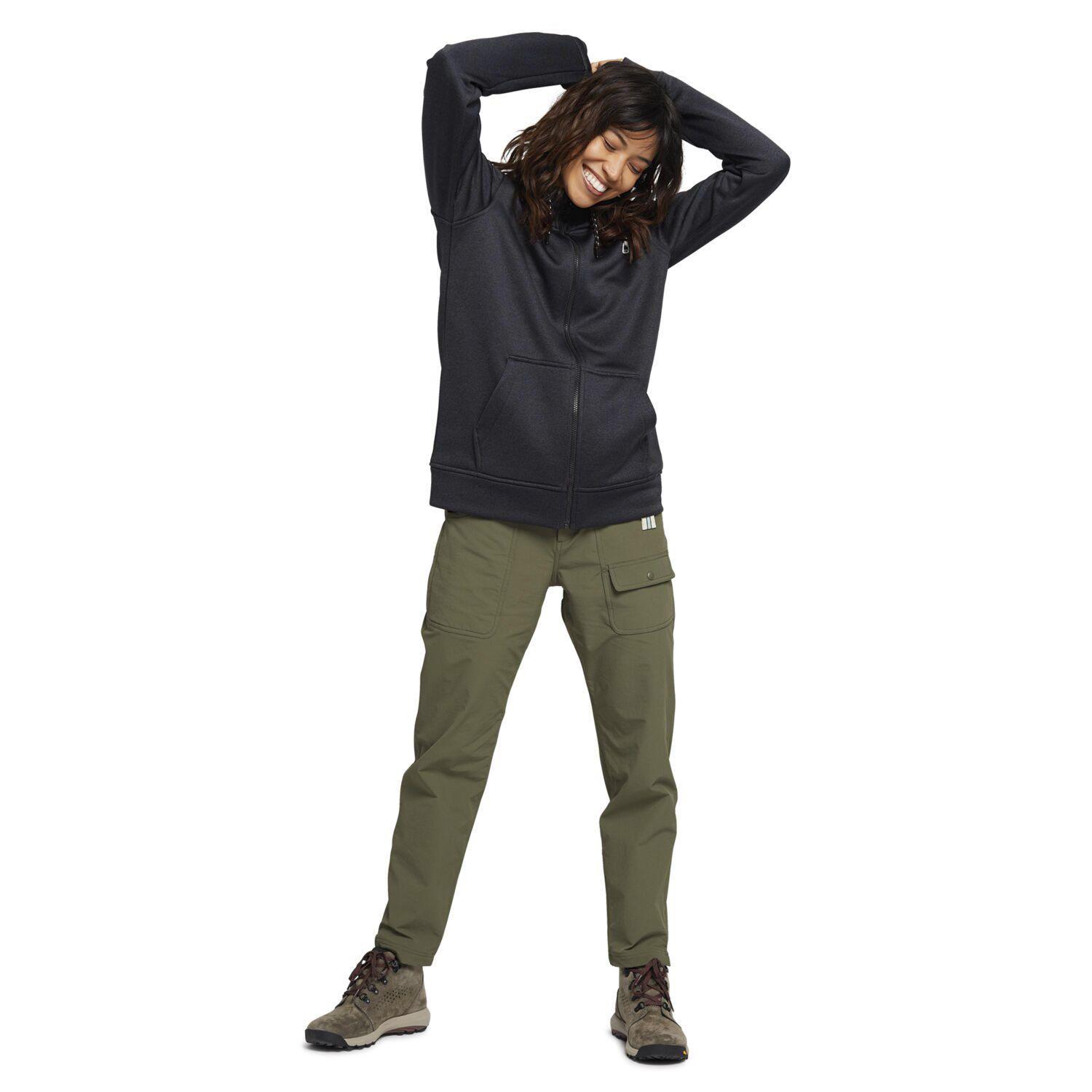 Polerón Mujer Oak Full-Zip Negro-1