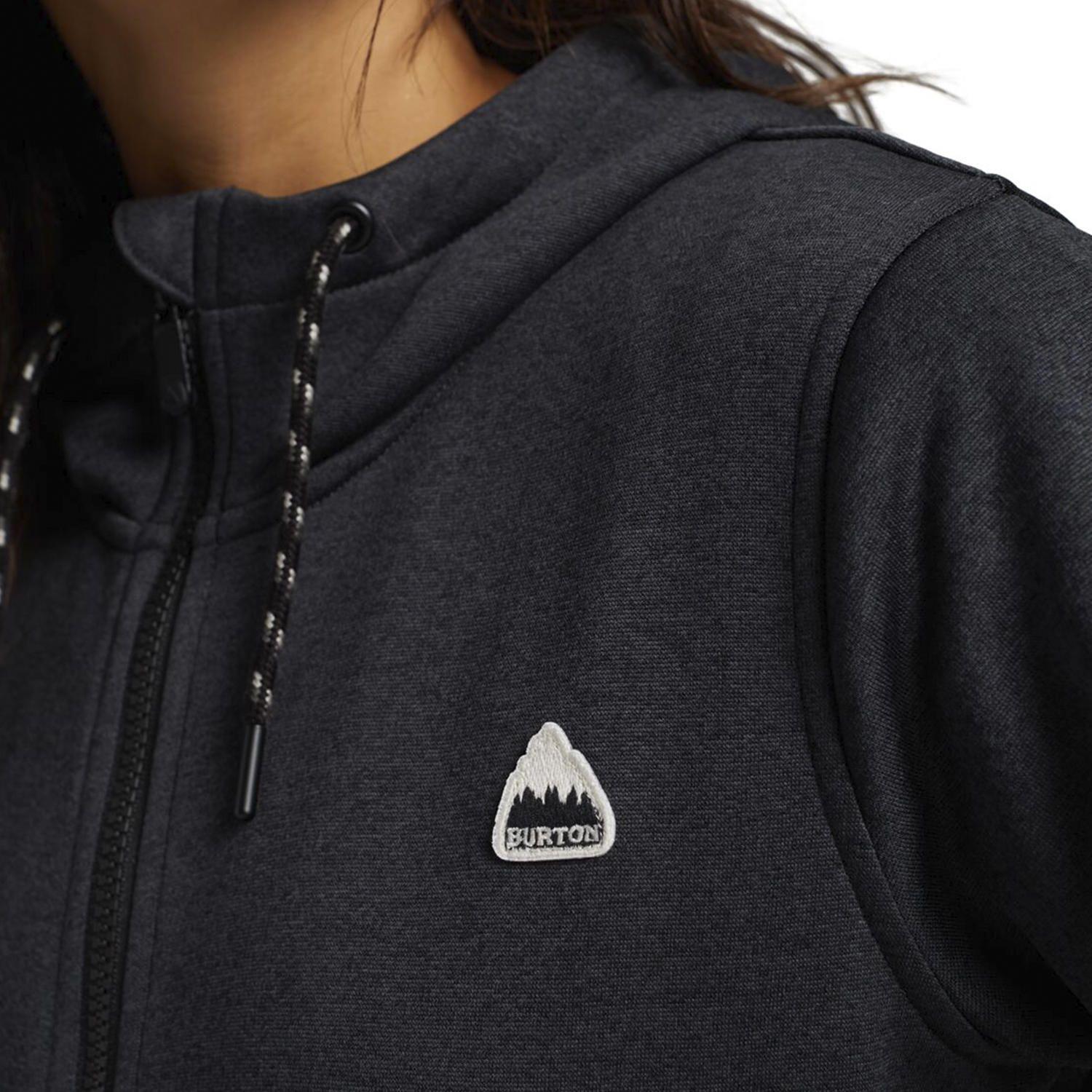 Polerón Mujer Oak Full-Zip Negro-3