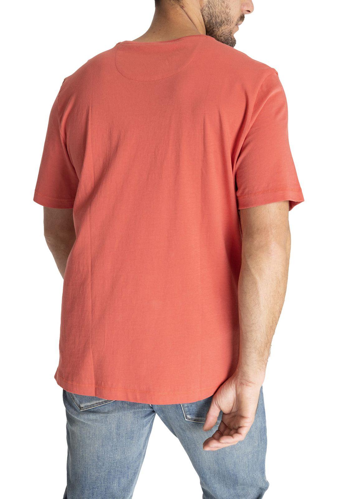 Polera M/C Hombre Organpoc Naranja-5