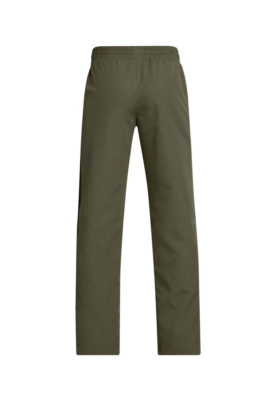 Pantalón Ua Rival Woven Verde Para Niño-1