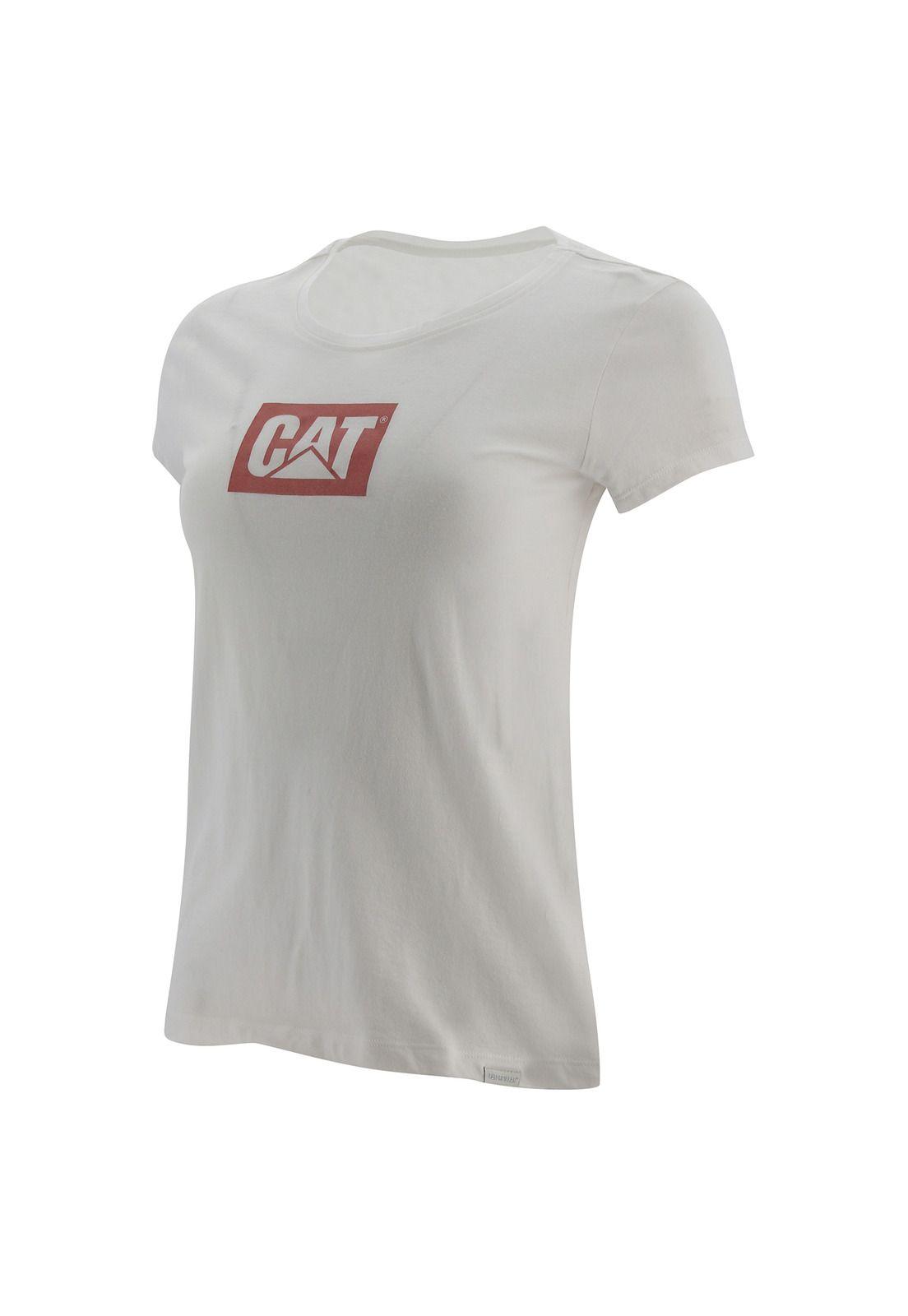 Polera M/C Mujer Metallic Branded Box Blanco-0