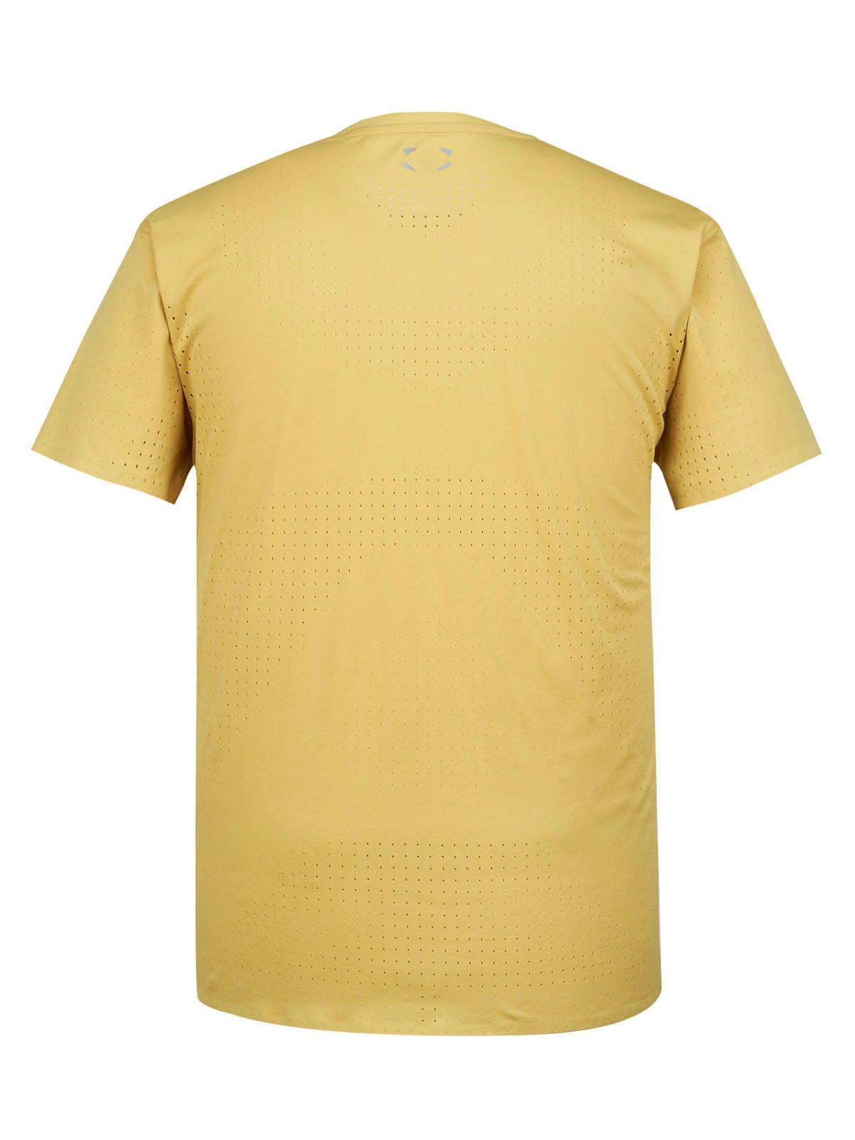 Polera Manga Corta Training para hombre Halo Vent amarillo  -1
