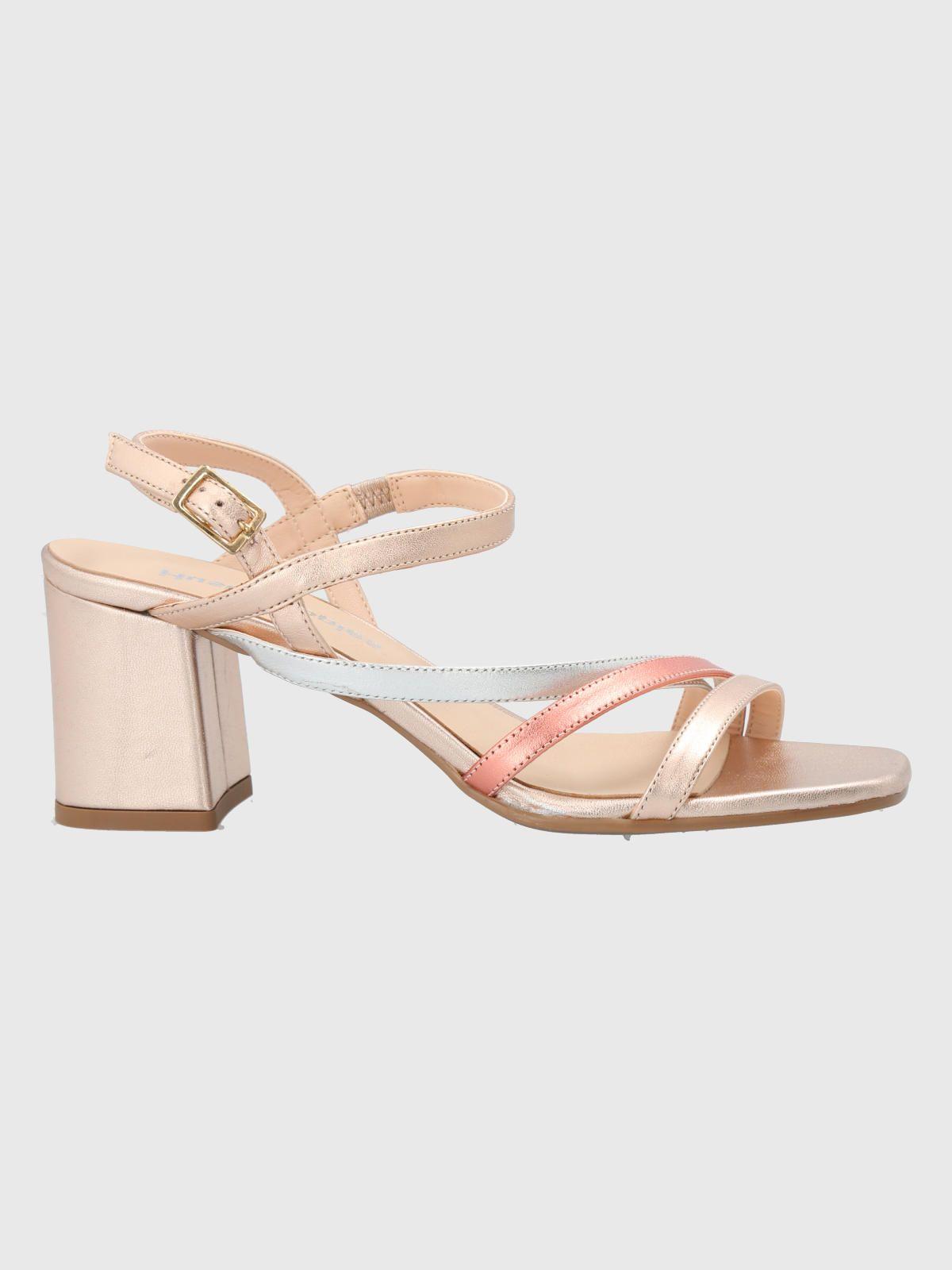 Sandalia Cuero Rosa Mujer Nicolo -1