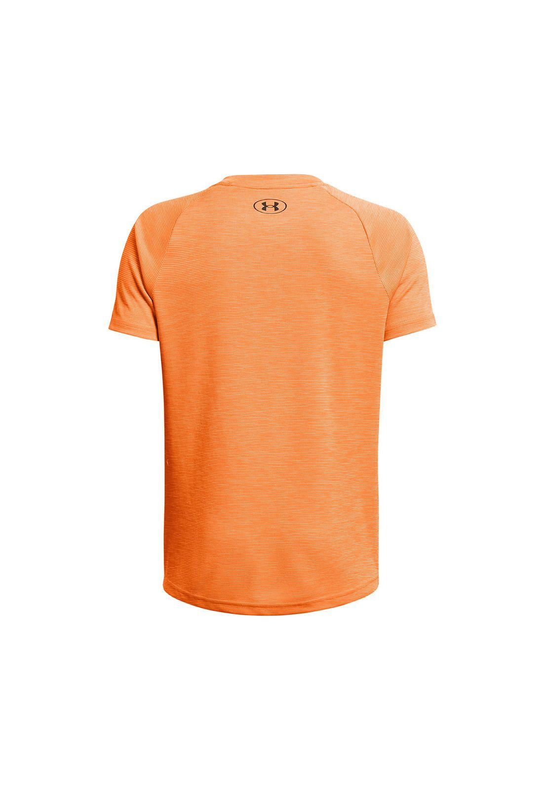 Polera Manga Corta Texturiz Niño Naranja-1
