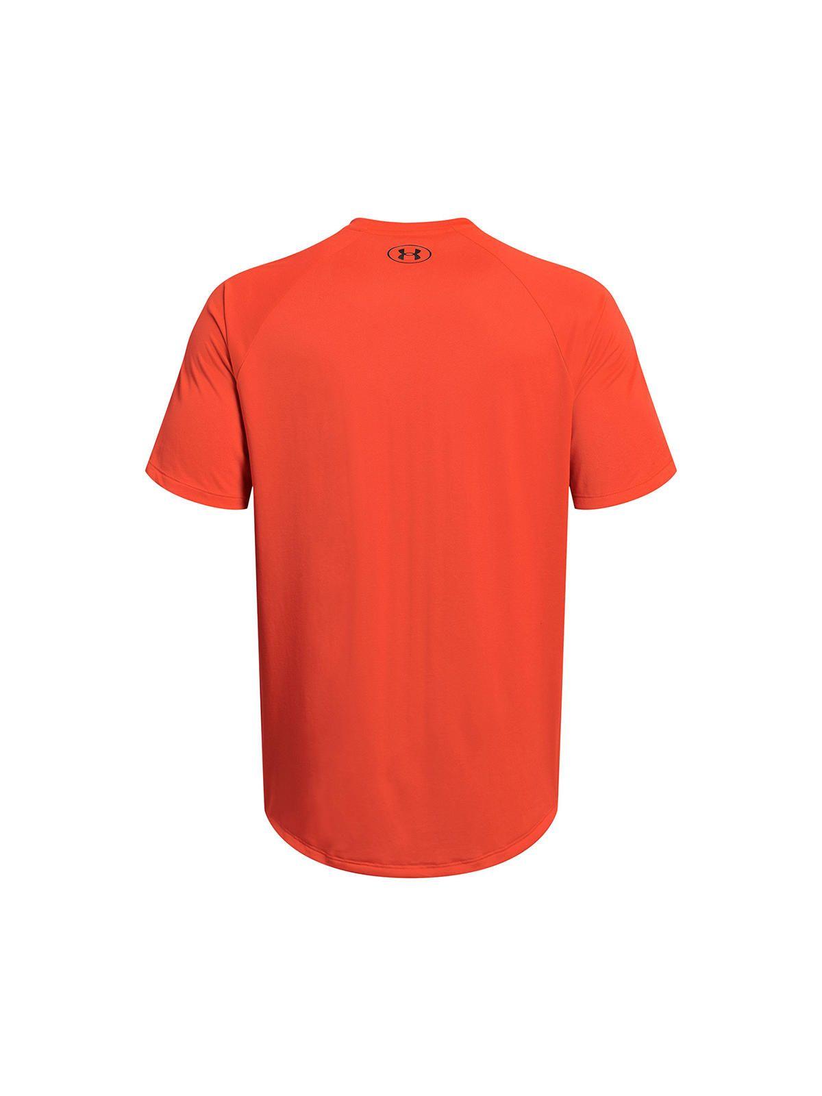 Polera Manga Corta UA Fade Hombre Naranja-1