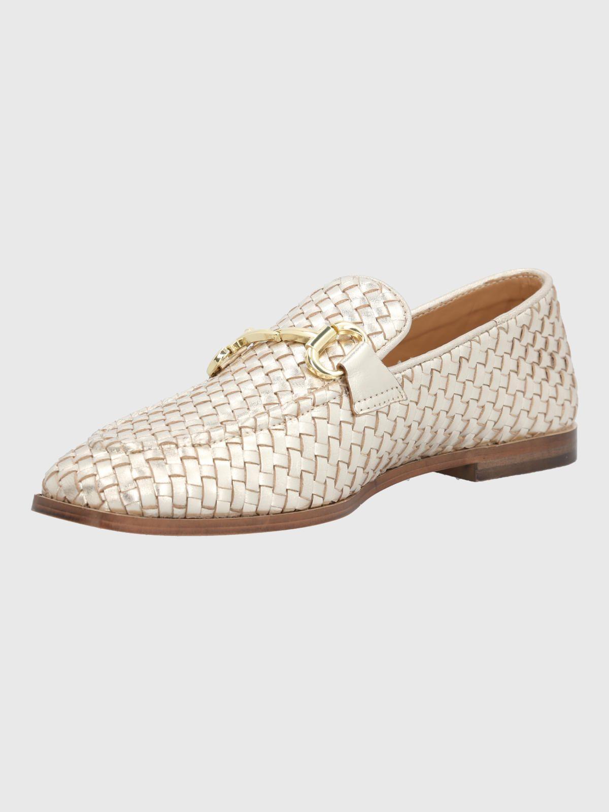 Mocasin Cuero Mujer Feels Metalizado-4