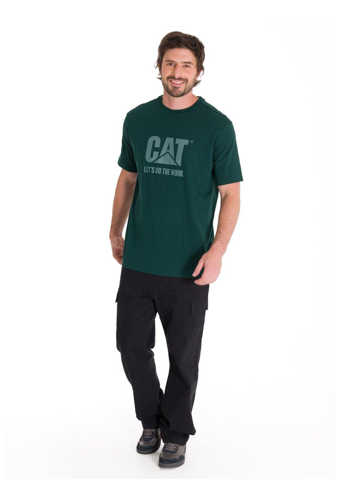 Polera Casual Do The Work Unisex Verde Oscura-5