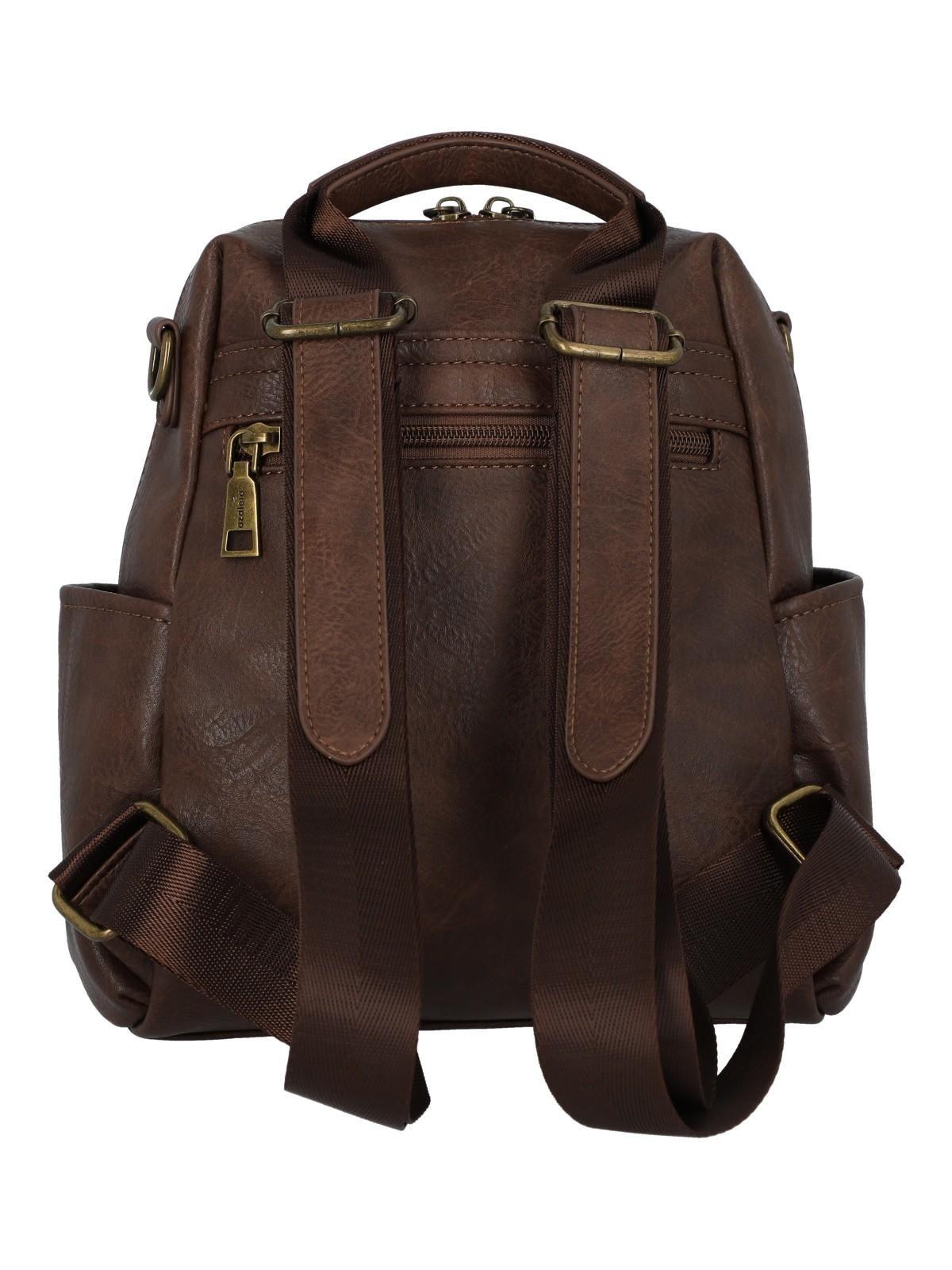 Cartera Mochila Mujer Paola Backbag Café-2