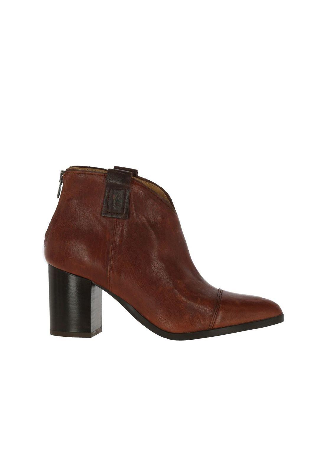 Botin Cuero Jersey Cognac-3