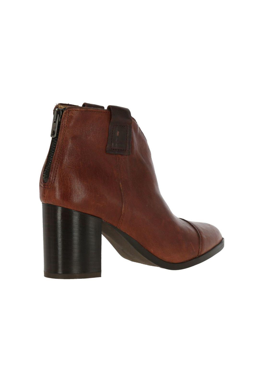 Botin Cuero Jersey Cognac-4