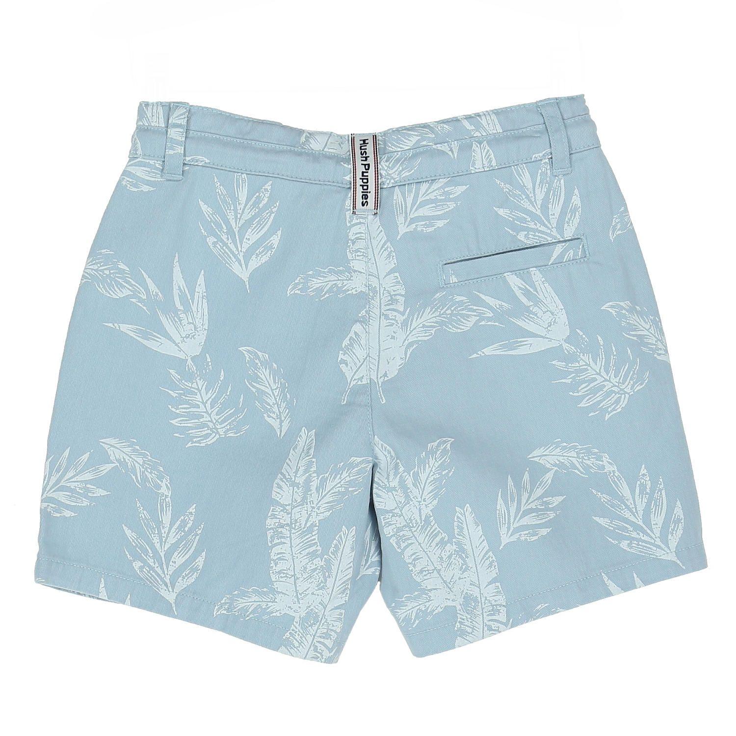 Short Niño Tropical Celeste-1