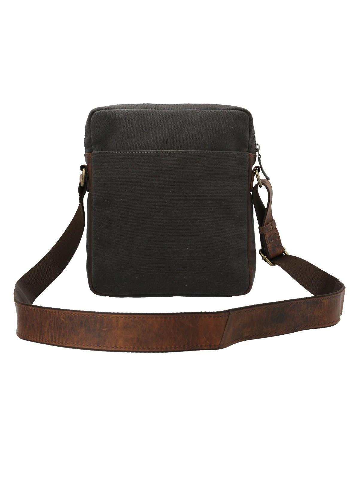 Maletín Cuero Unisex Rcy Blair Cross Gris-2