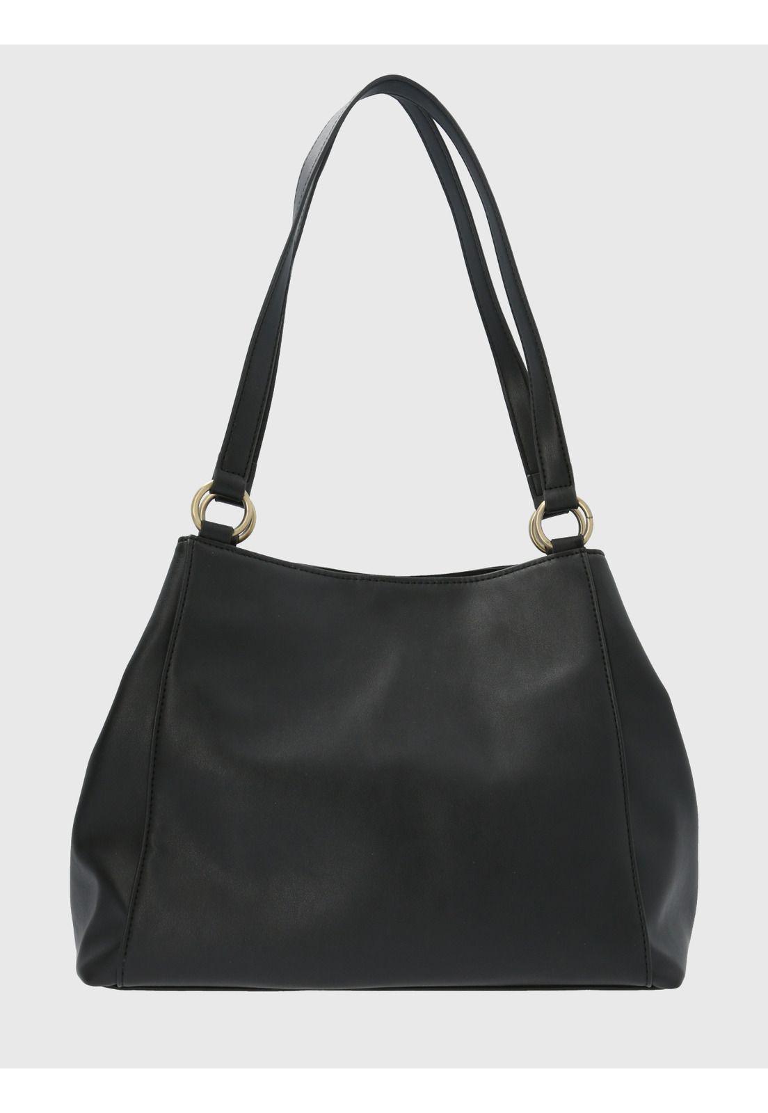 Cartera Ecocuero Negro Herring Bag Mujer-2