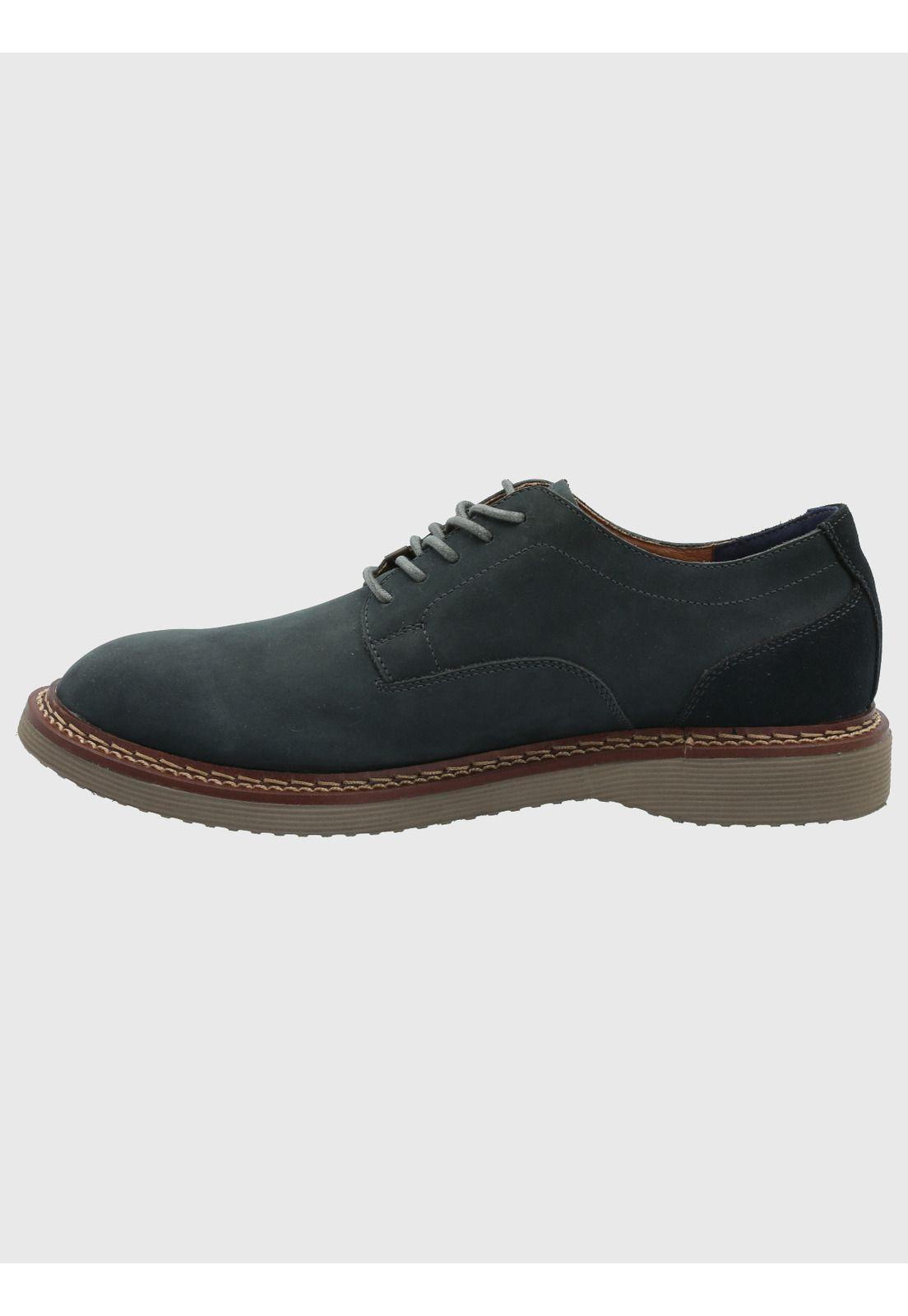 Zapato Cuero Hombre Mambo Azul-5