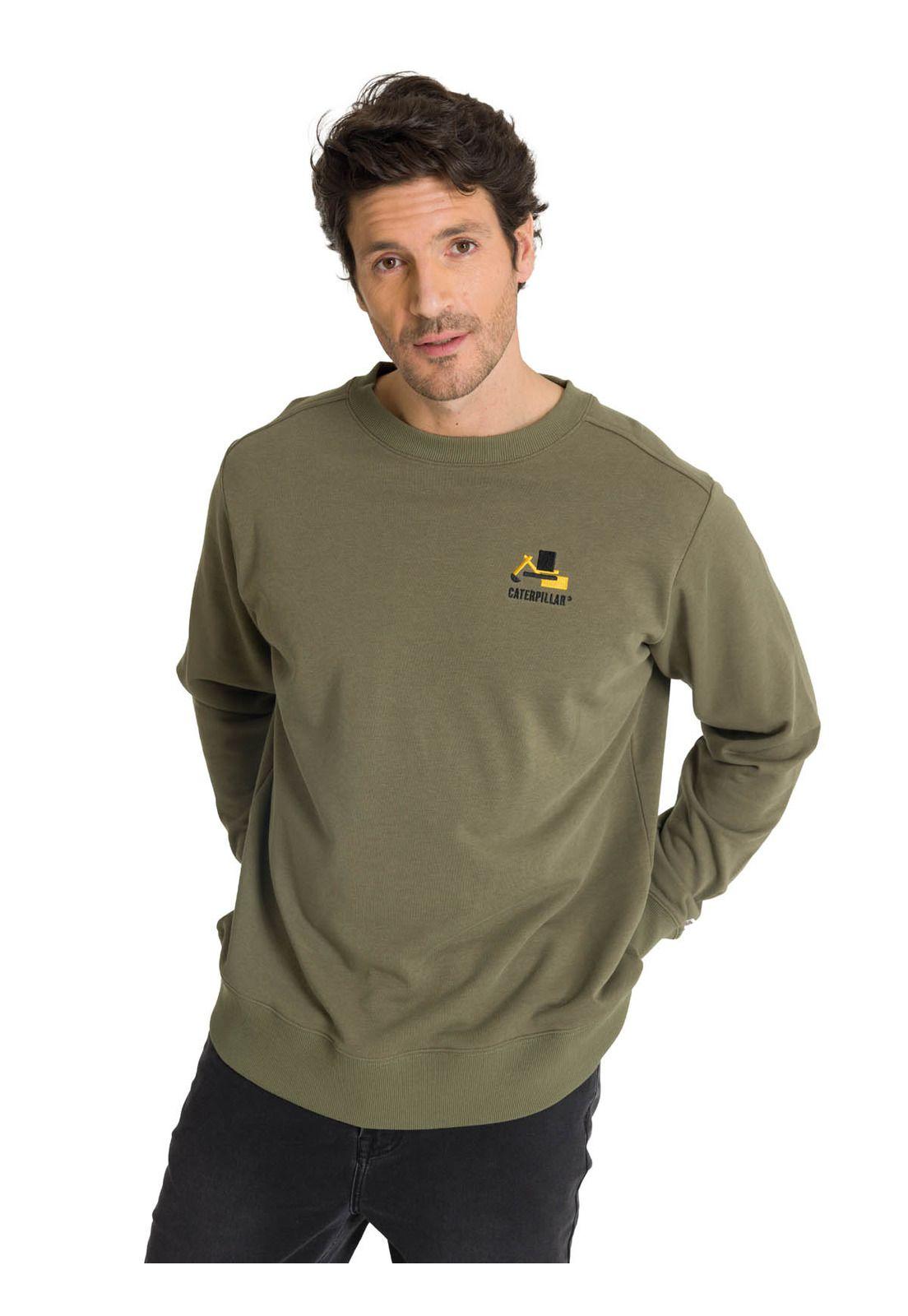 Polerón Crewneck Hombre Diseño French Terry Oliva-0