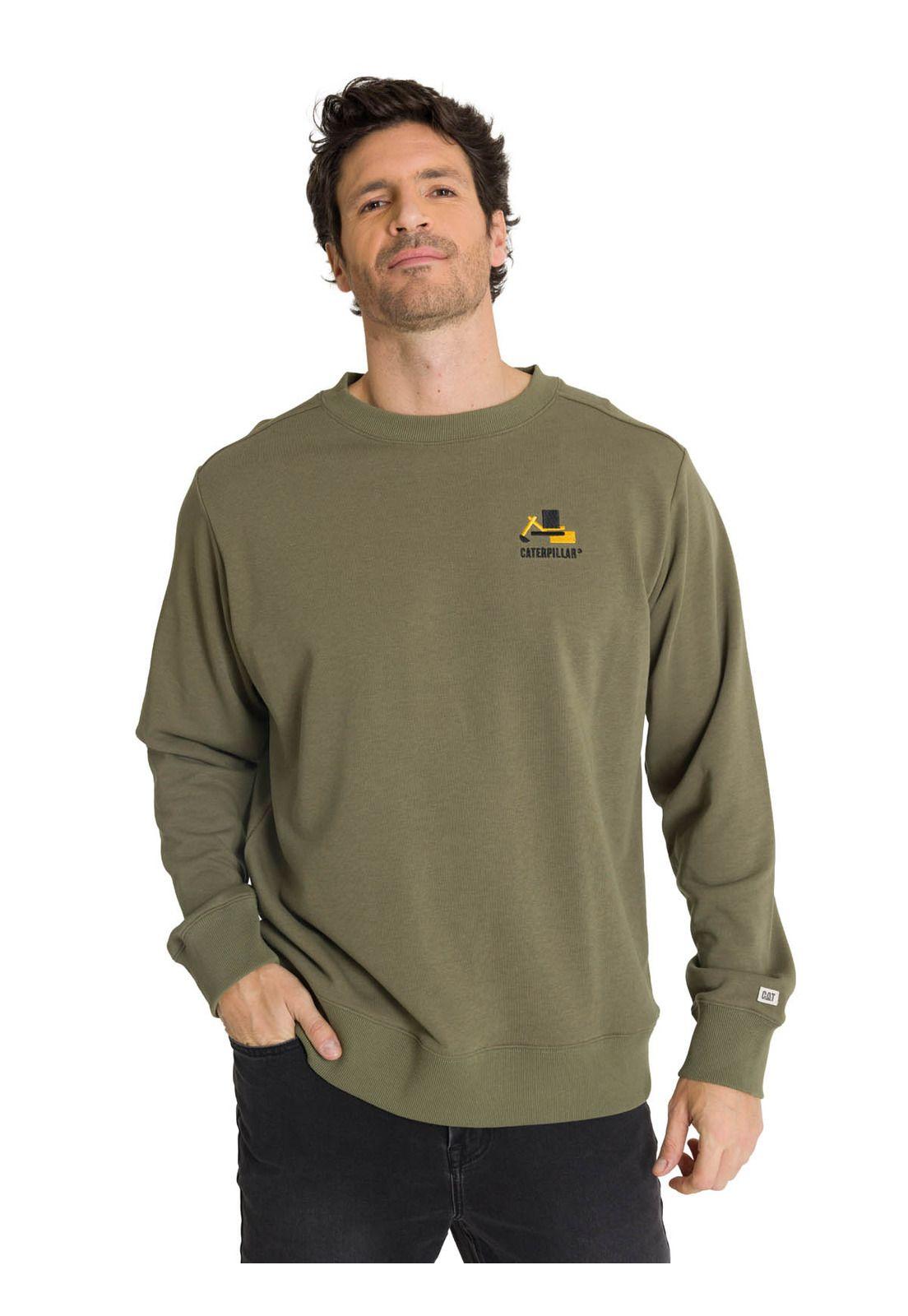 Polerón Crewneck Hombre Diseño French Terry Oliva-1