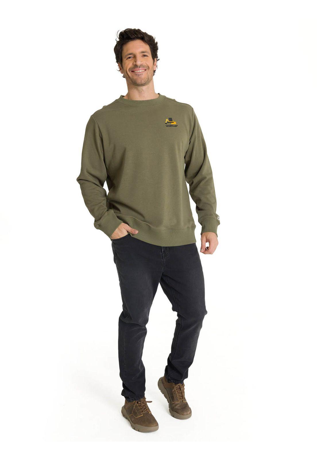 Polerón Crewneck Hombre Diseño French Terry Oliva-6