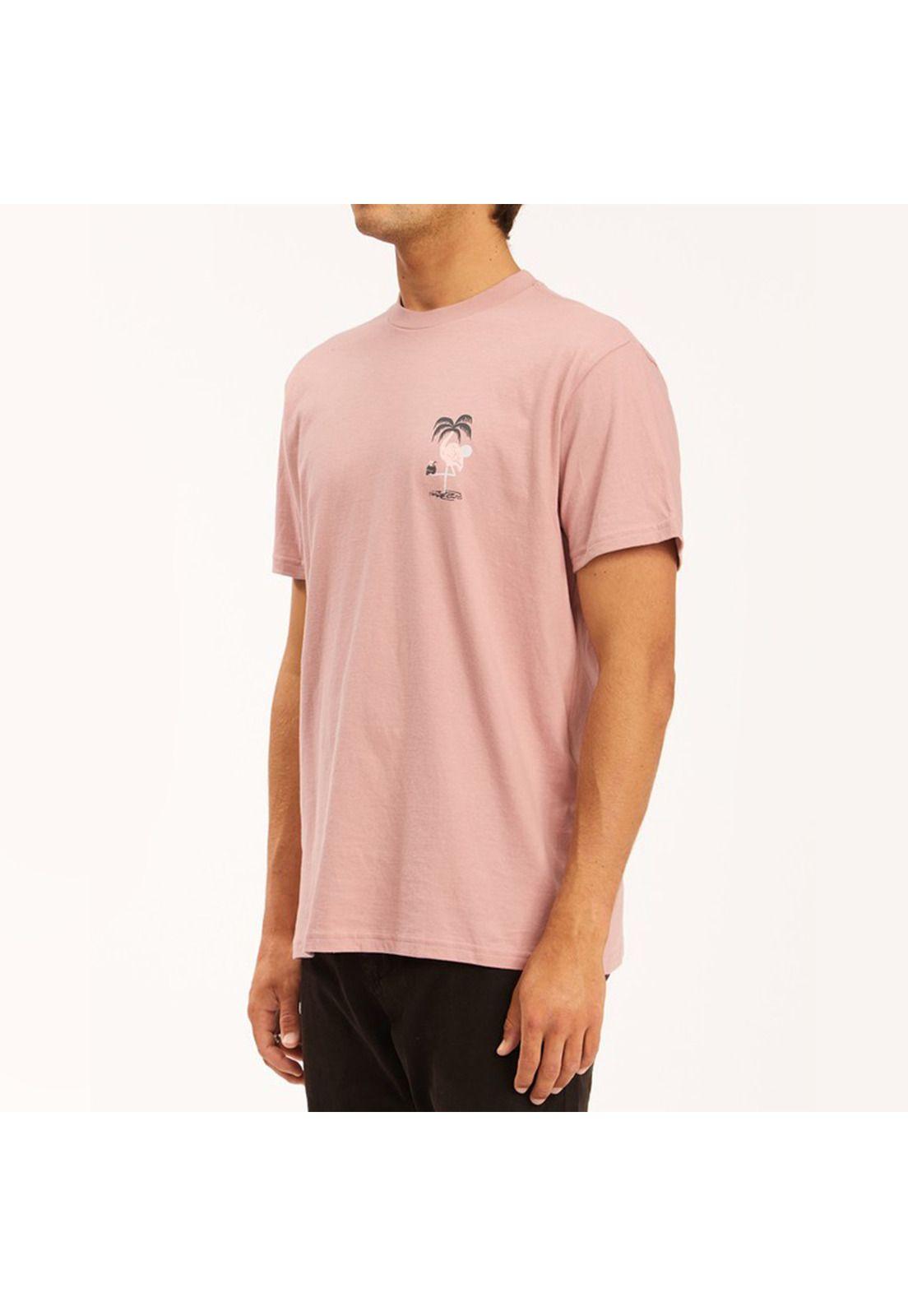 Polera M/C Hombre Paradise Lst Ss Rosa-1