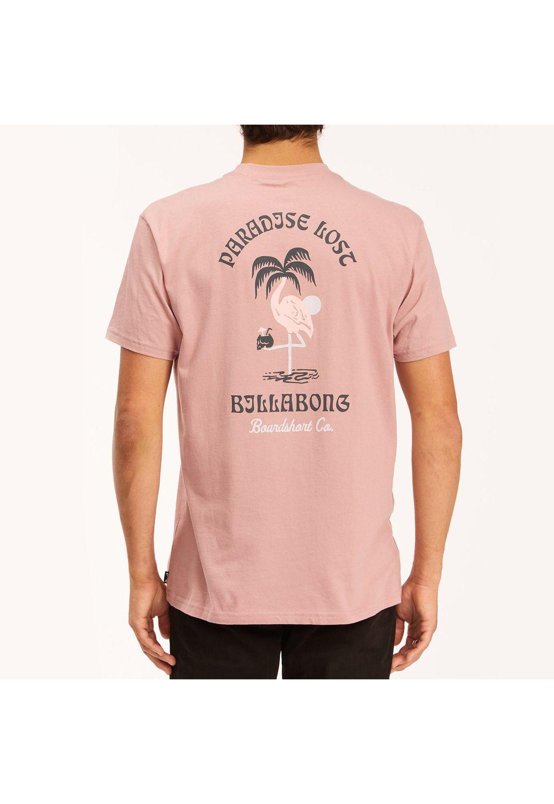 Polera M/C Hombre Paradise Lst Ss Rosa-2