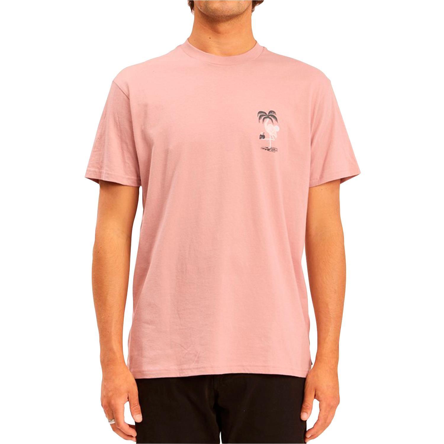 Polera M/C Hombre Paradise Lst Ss Rosa-0