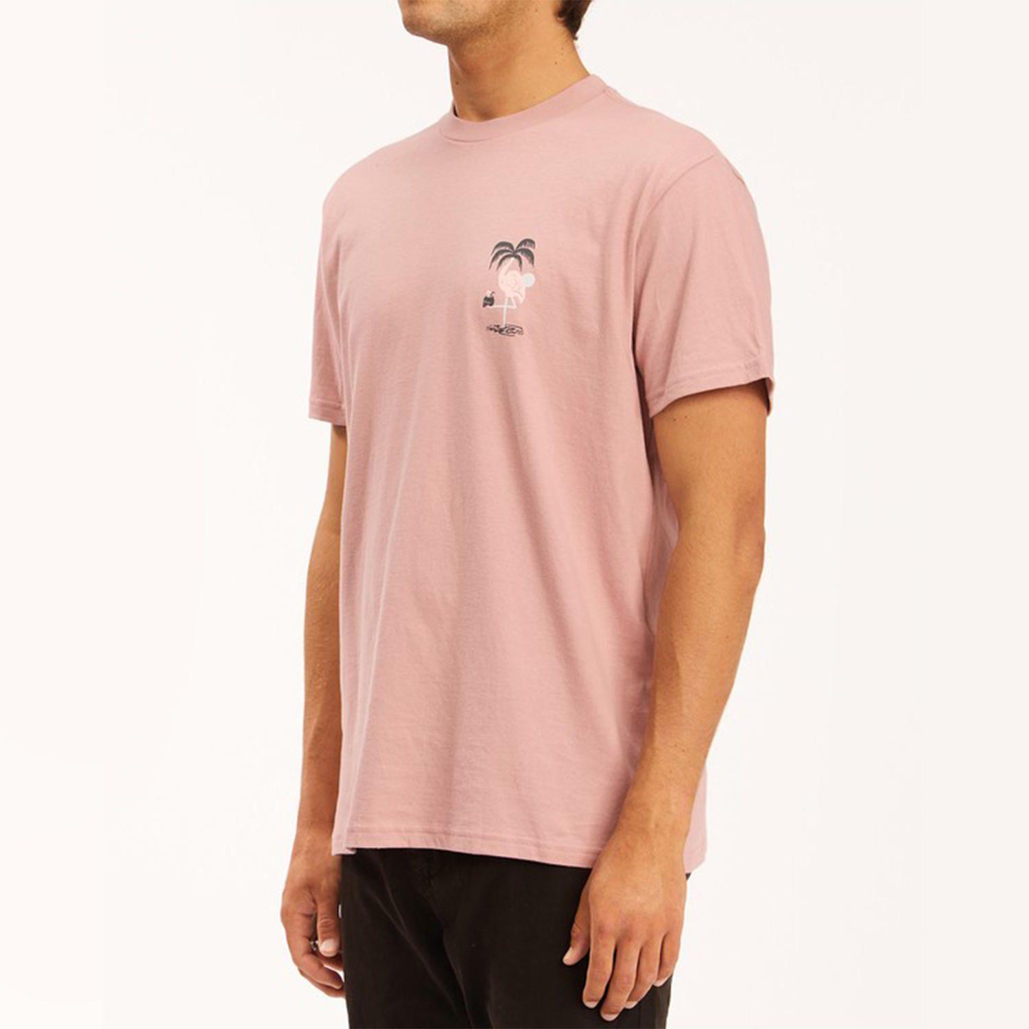 Polera M/C Hombre Paradise Lst Ss Rosa-1