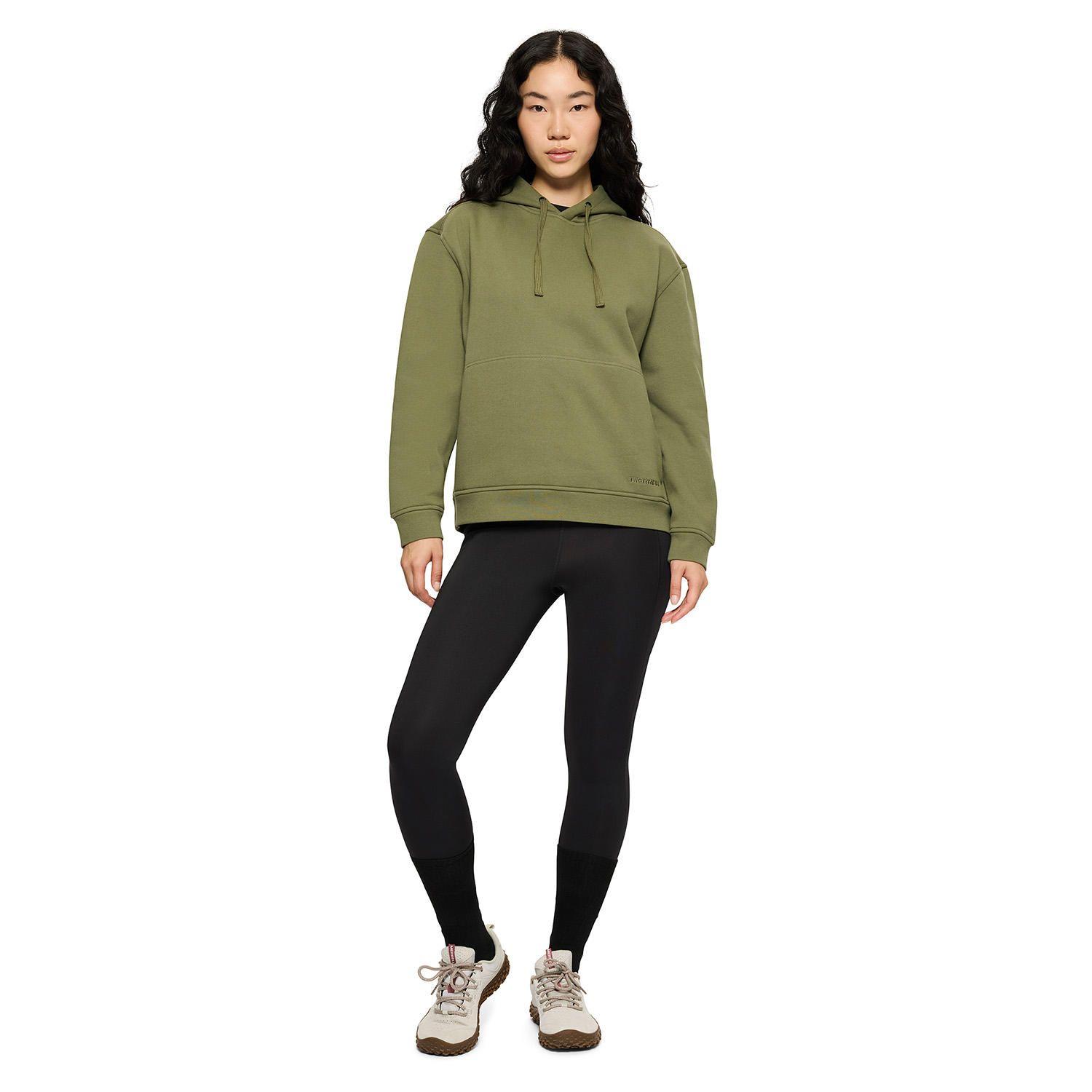 Poleron Mujer Relaxed Hoody Verde-4