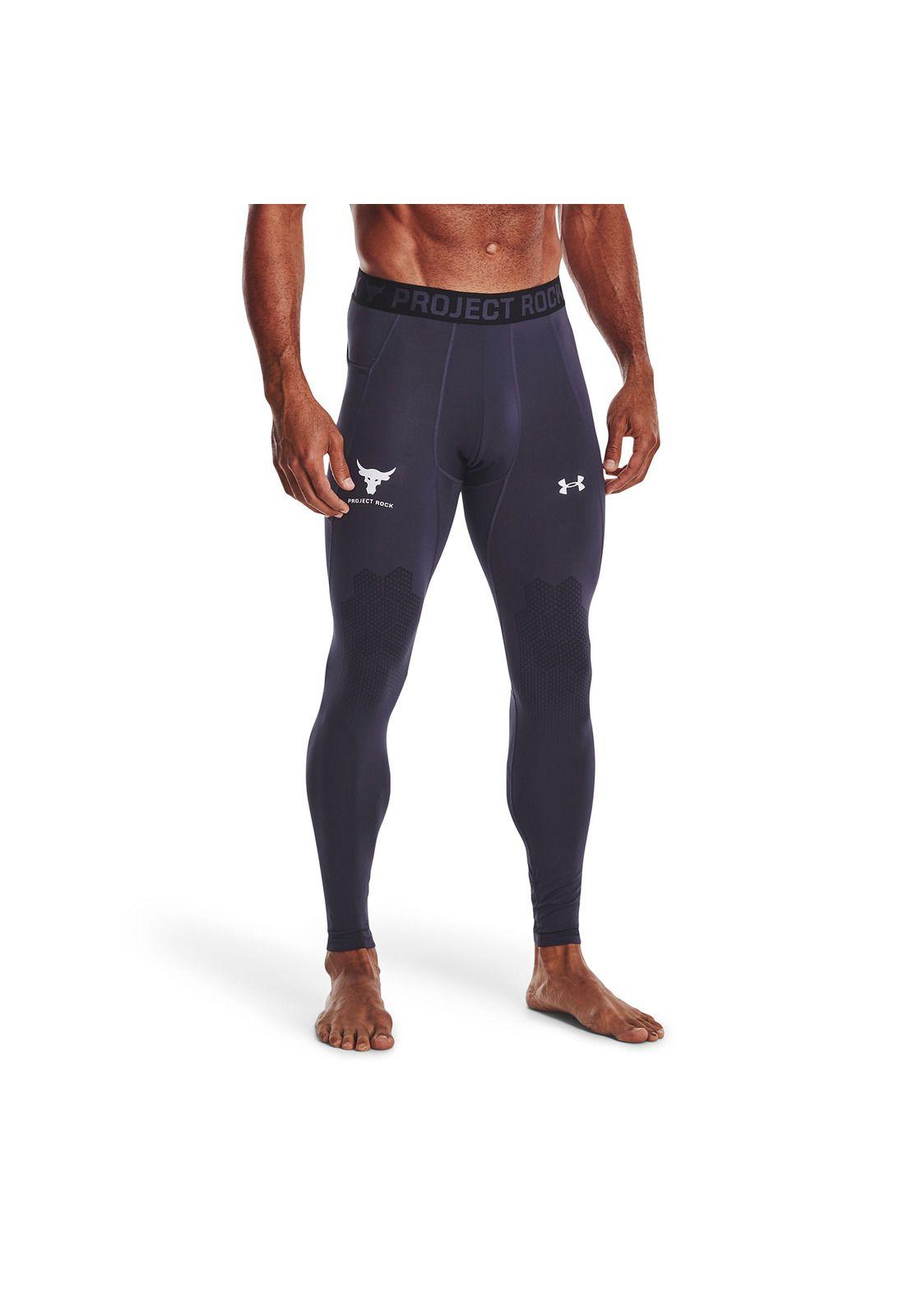 Calza Project Rock Armr Print hombre Gris-3