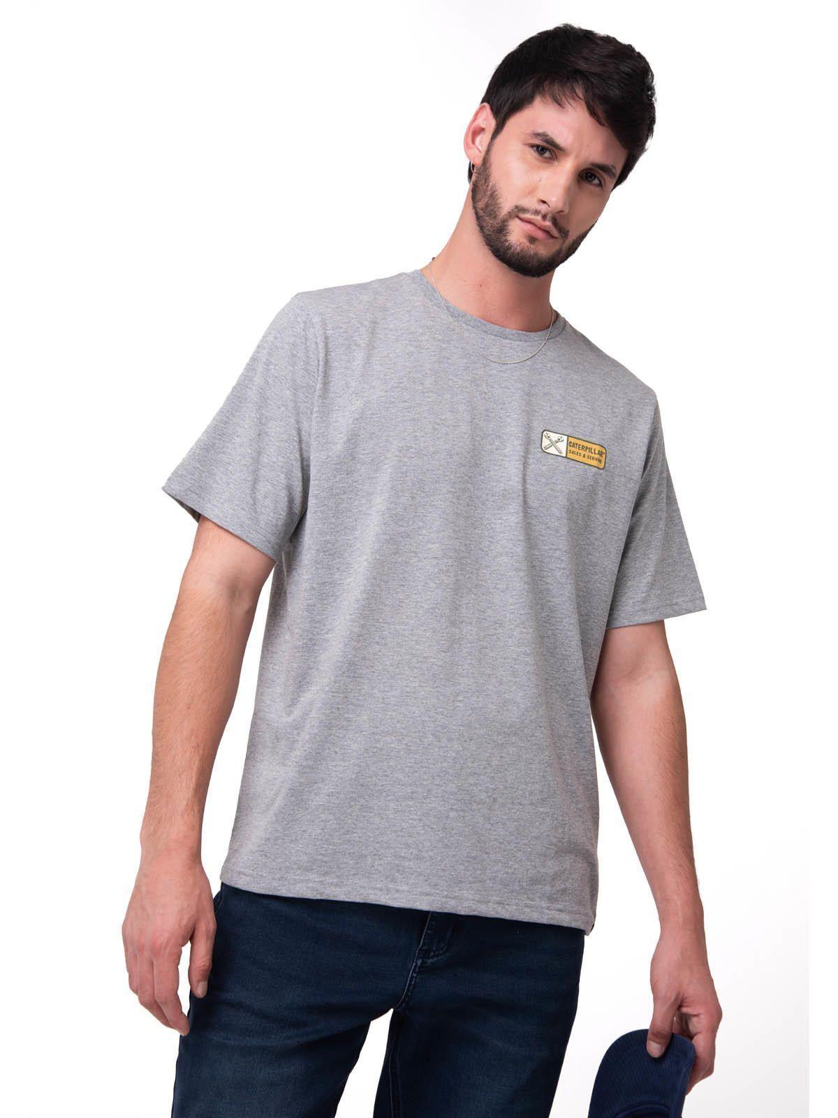 Polera Manga Corta Hombre Sales And Service Gris-0