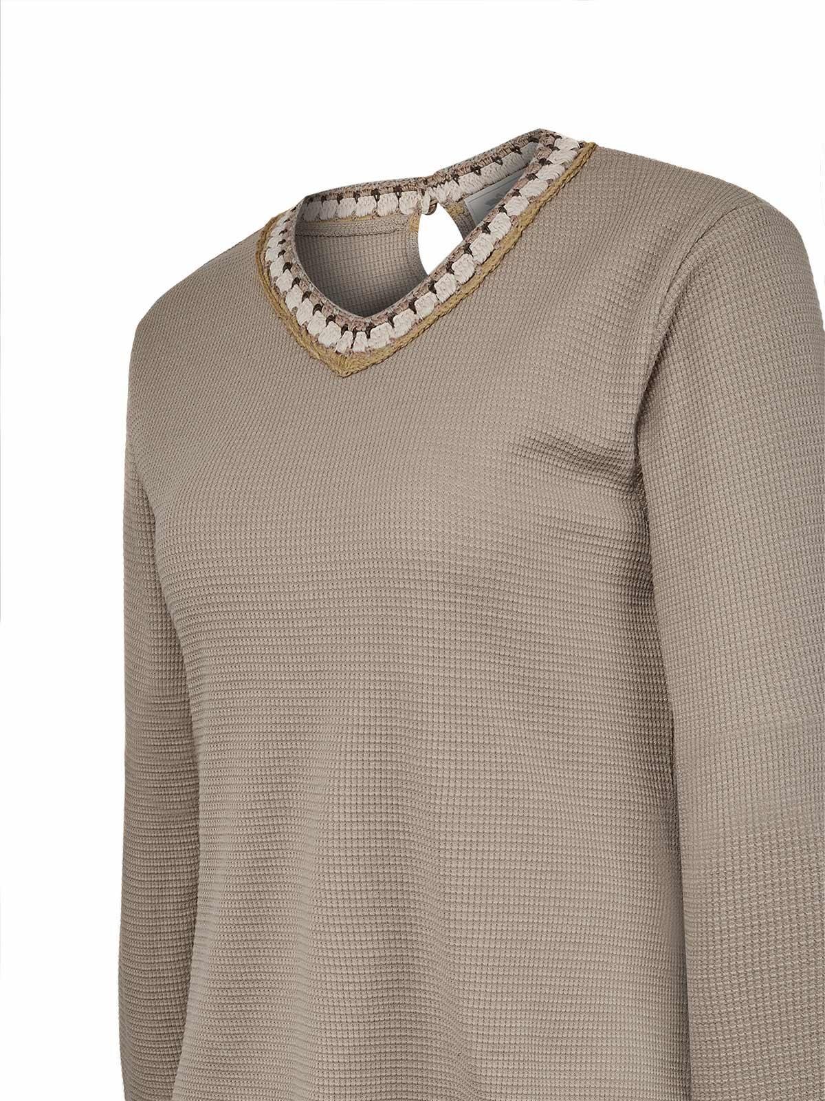 Polera Algodon Organico Mujer Pine Café-1