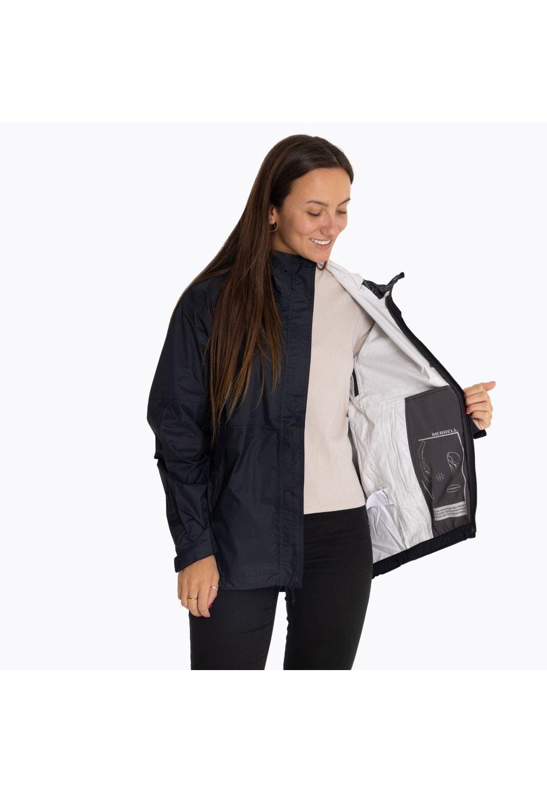 Impermeable Mujer Fallon Rain Shell Negro-1