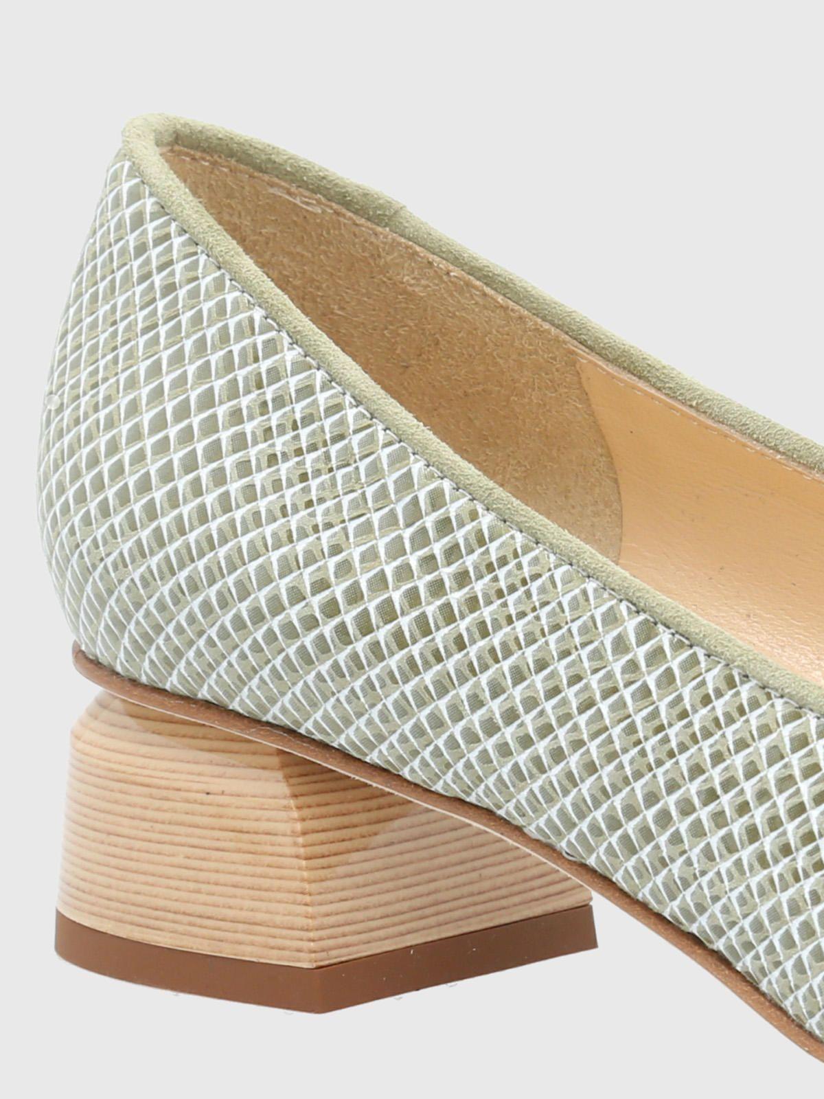 Zapato Cuero Verde Claro Mujer Corina -7