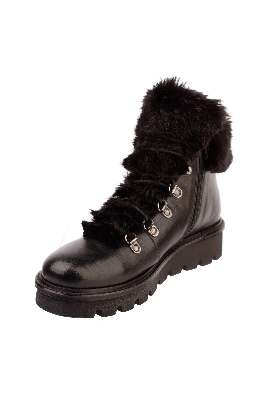 Botin Mujer Cuero Petra Negro-3