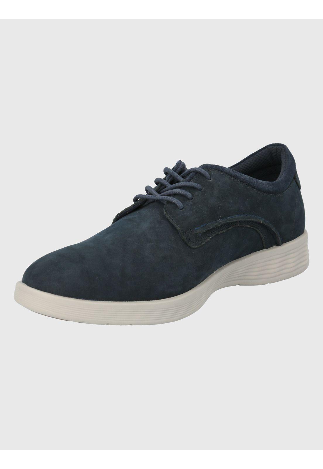 Zapato Cuero Azul Hombre Spinal Street -3